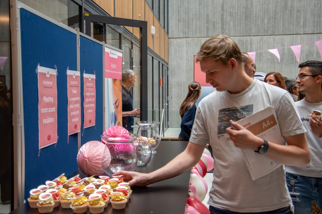 One year celebration of the Adore building